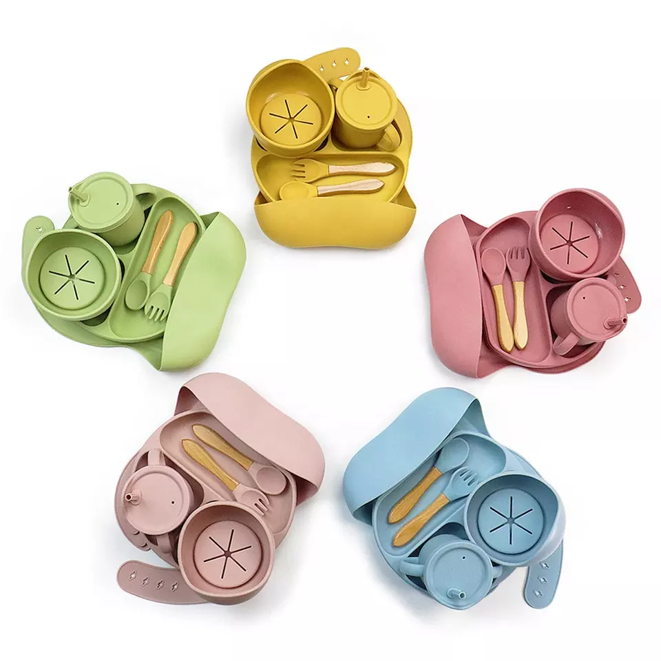 Set pappa in silicone 10 pezzi